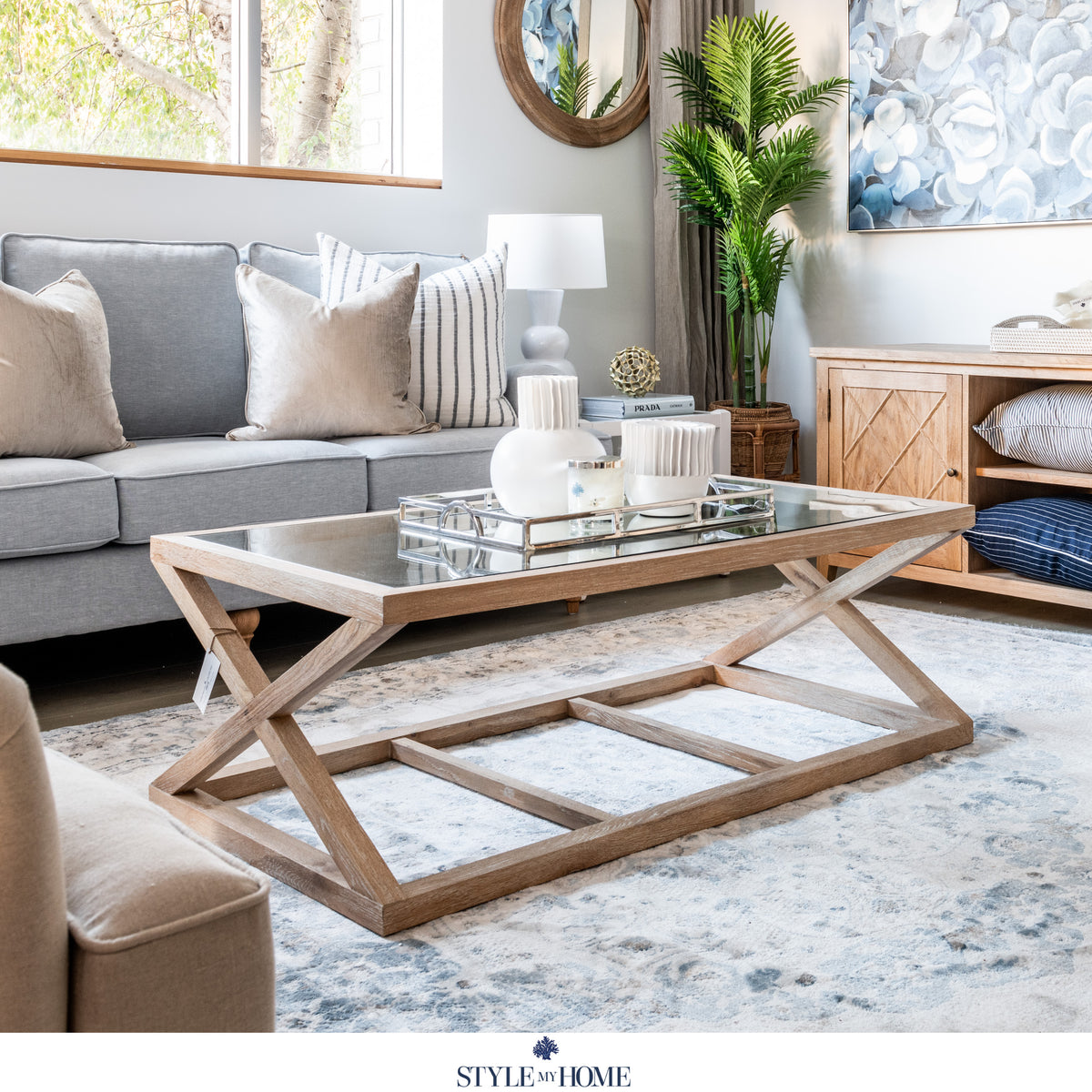 Hamptons coastal shop coffee table