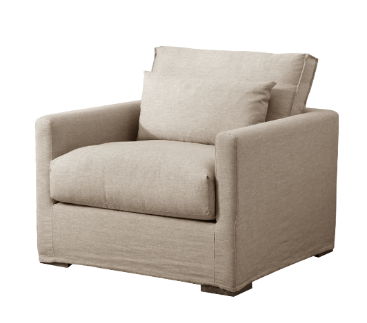 Capri Slip Cover Linen Armchair - Covers Only