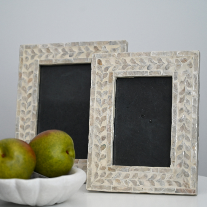 Vine Mother Of Pearl Photo Frame - 2 Sizes