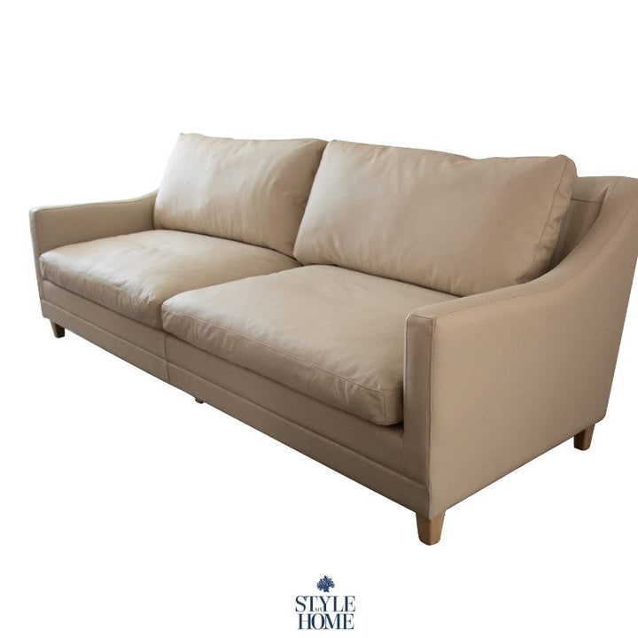 'Martha' 3 Seater Leather Lounge