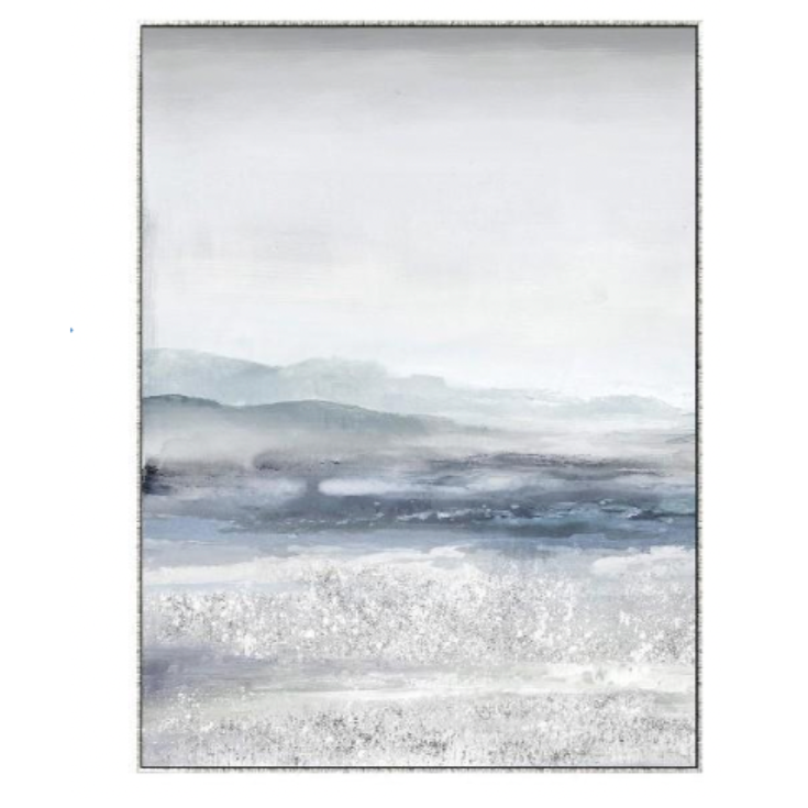 Bayside Breezes 1 Canvas In Antique Silver Frame