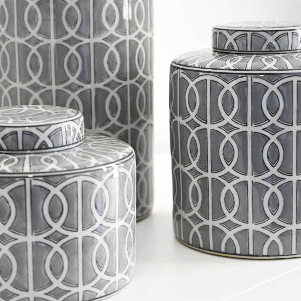 'Venn' Grey Jar - 3 sizes available