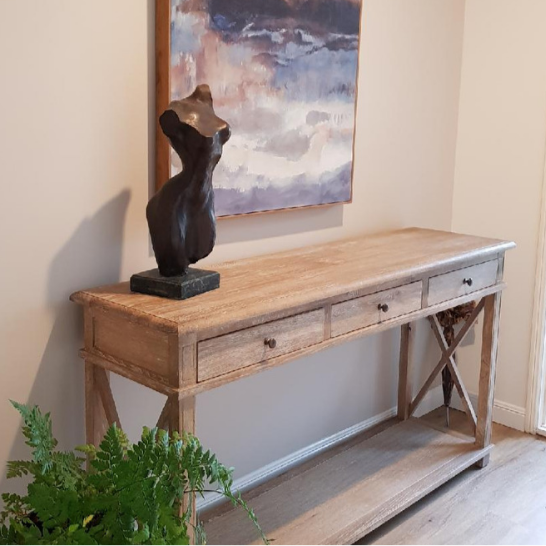 South Beach Three Drawer Console Table