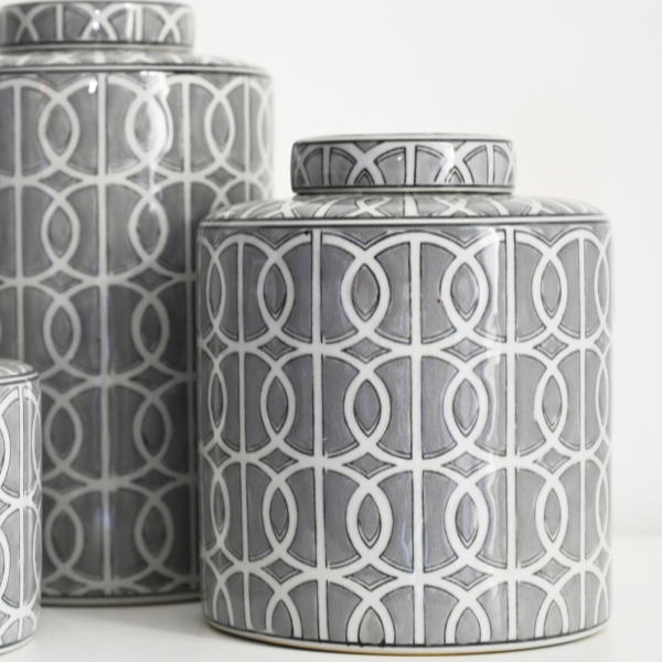 'Venn' Grey Jar - 3 sizes available