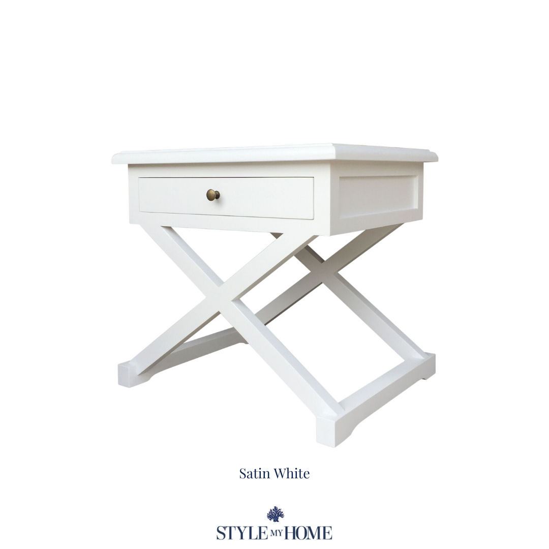 Boxed Willoughby -Caleb Medium Bedside 60cm White