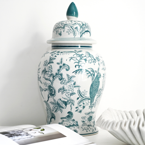 Aviary Handpainted Jar - 2 sizes available