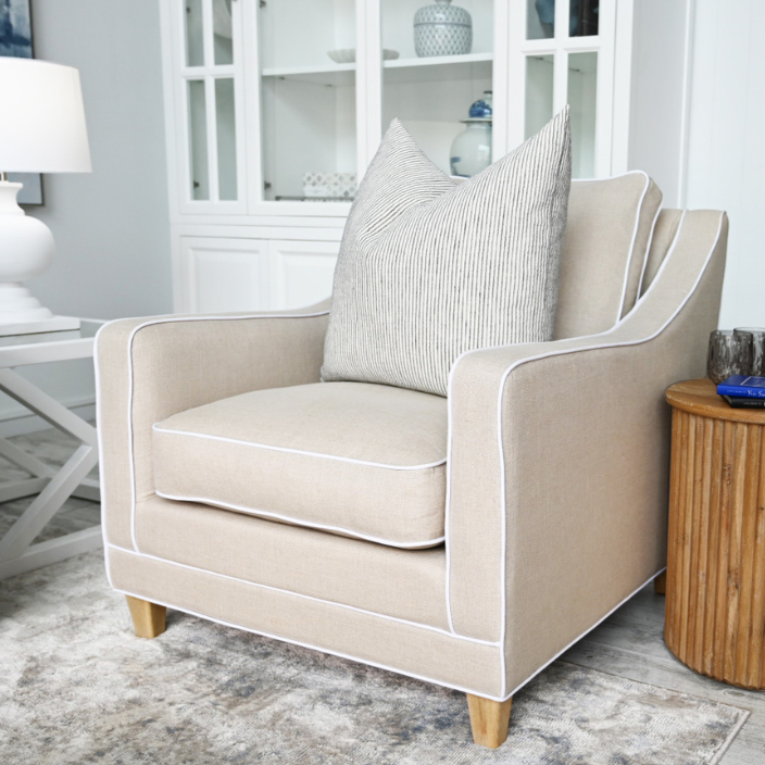 Martha Linen Armchair