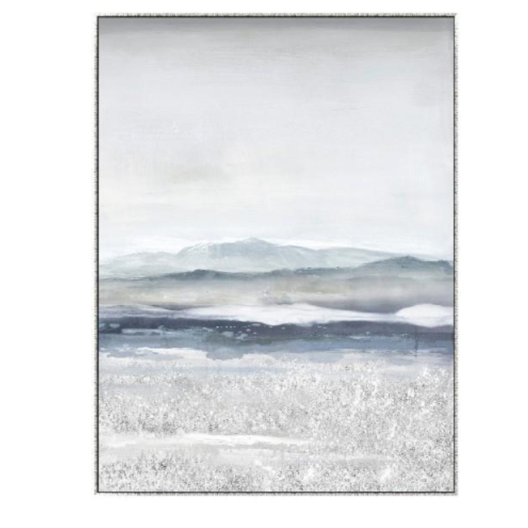 Bayside Breezes 2 Canvas In Antique Silver Frame