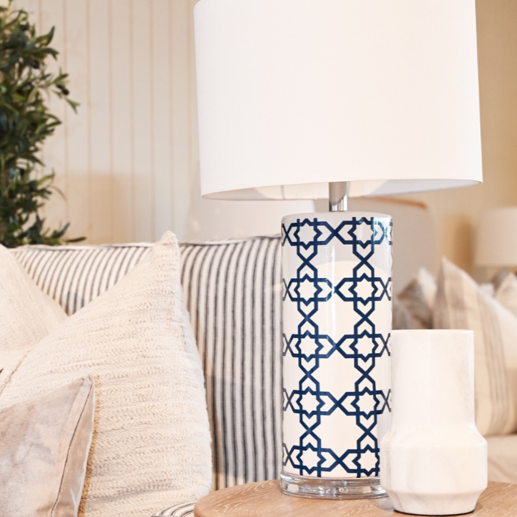 Geometric Ceramic Table Lamp