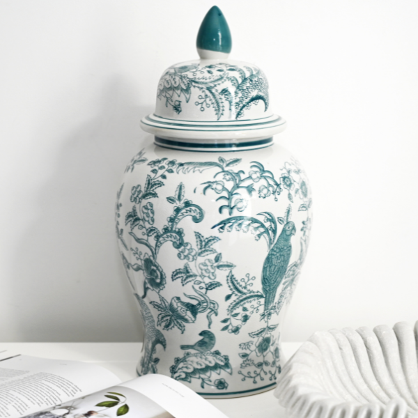 Aviary Handpainted Jar - 2 sizes available