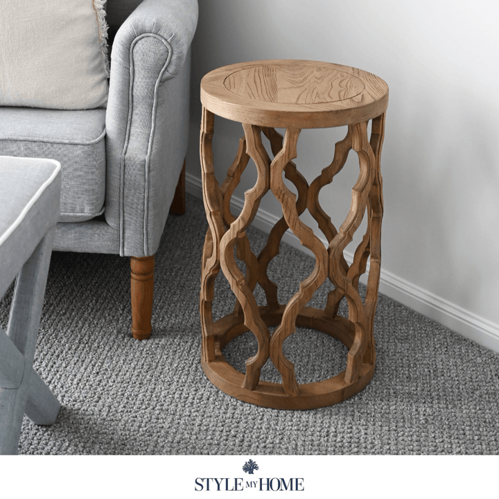 Chester Recycled Elm Stool- Small