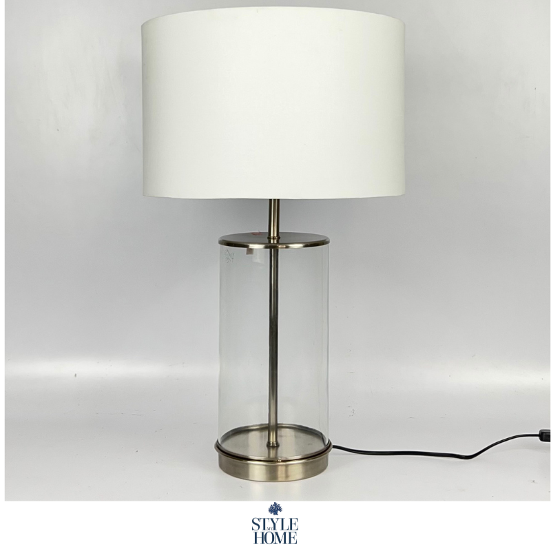 Selena Silver And Glass Table Lamp