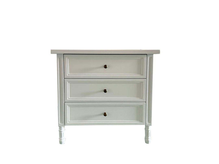 White Hamptons bedside table 