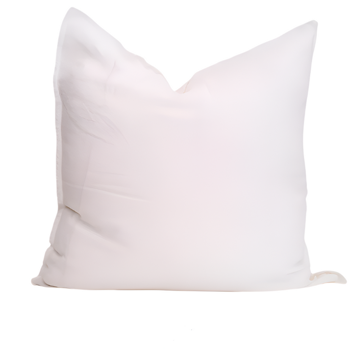 'Heather' White Linen Cushion