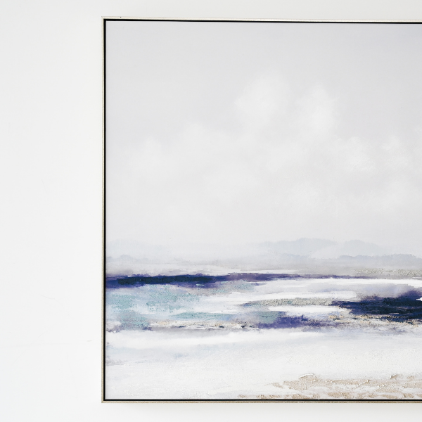 Ocean Breeze Canvas In Antique Silver Frame