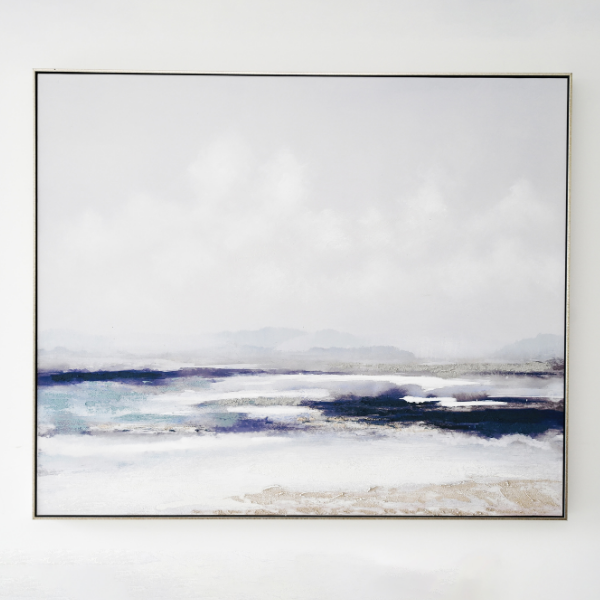 Ocean Breeze Canvas In Antique Silver Frame