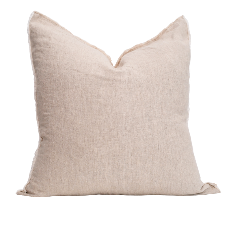 'Heather' Oatmeal Linen Cushion