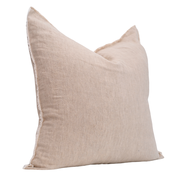 'Heather' Oatmeal Linen Cushion