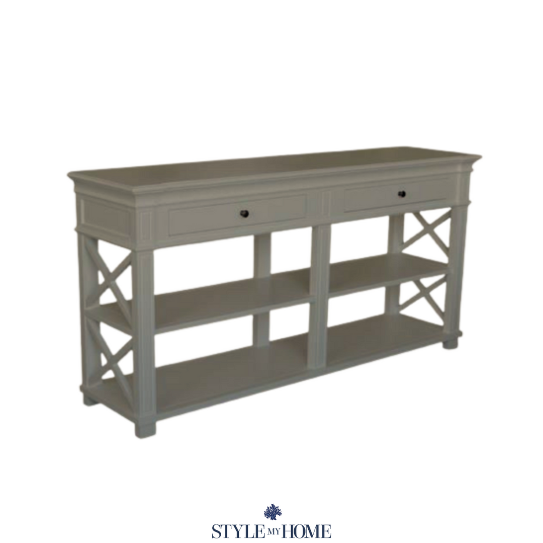 North Harbour Cross Leg Console- Antique Wash