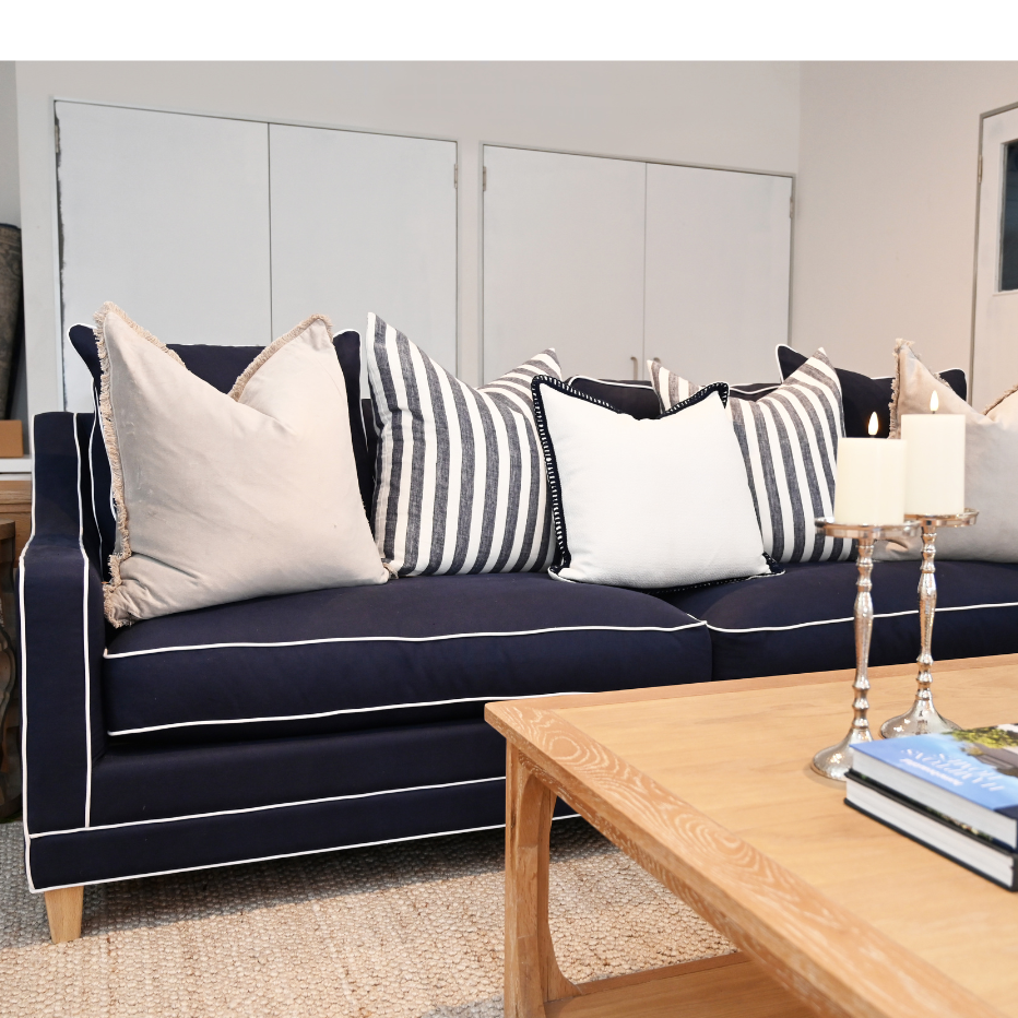 Martha 3 Seater Linen Lounge