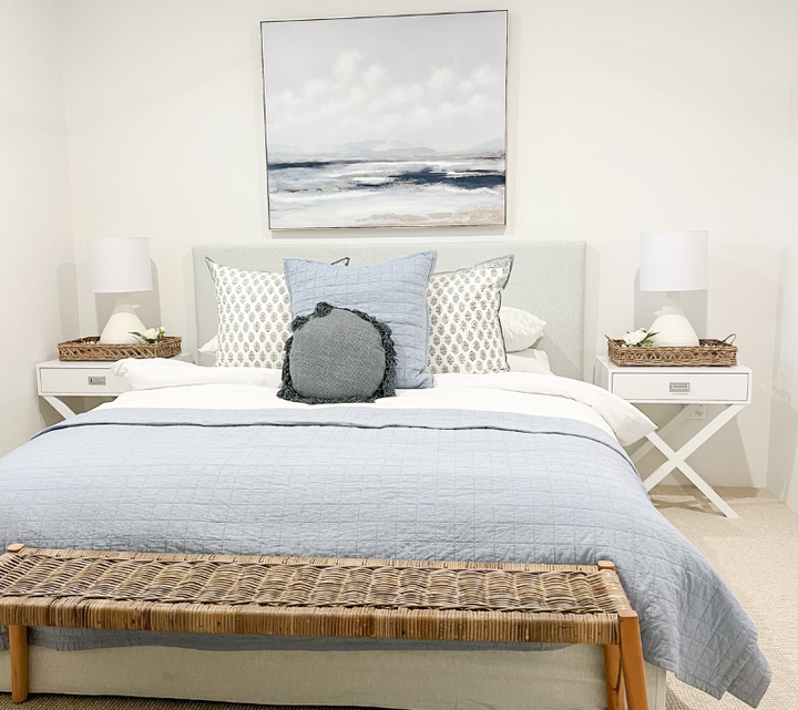 Ocean Breeze Canvas In Antique Silver Frame