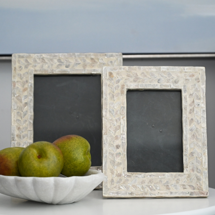 Vine Mother Of Pearl Photo Frame - 2 Sizes