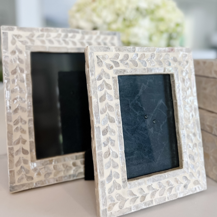 Vine Mother Of Pearl Photo Frame - 2 Sizes