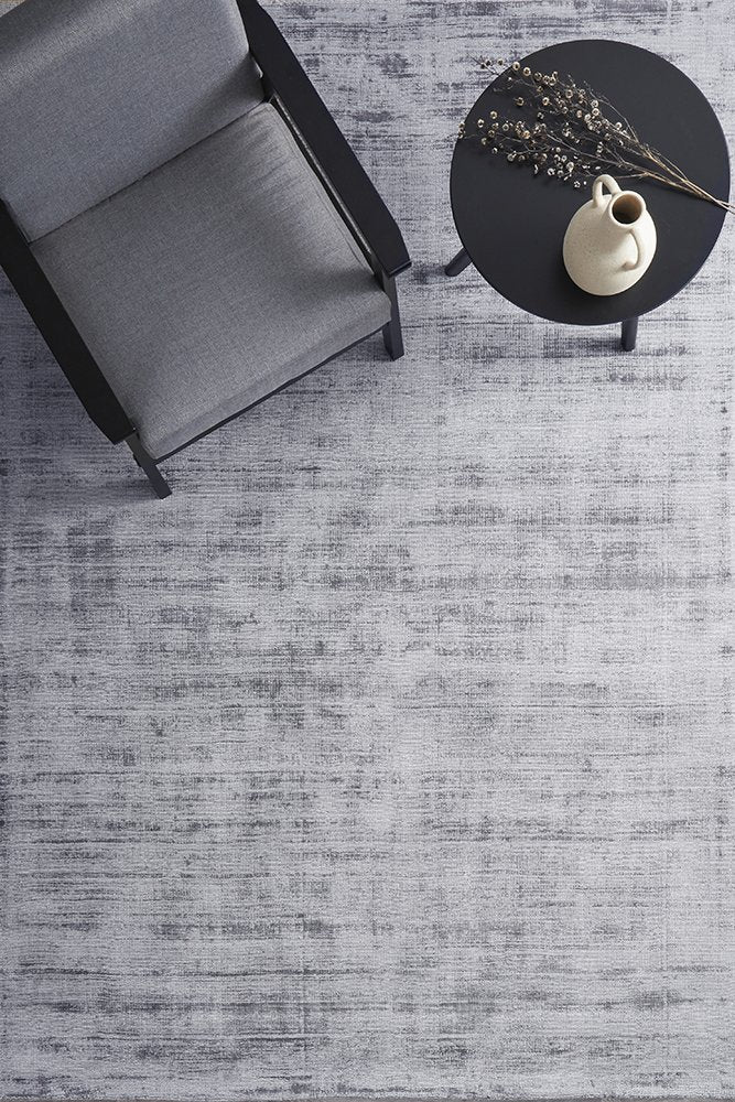 Blair Grey Viscose Rug