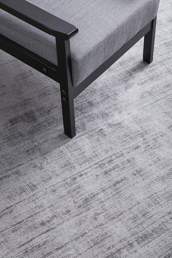 Blair Grey Viscose Rug