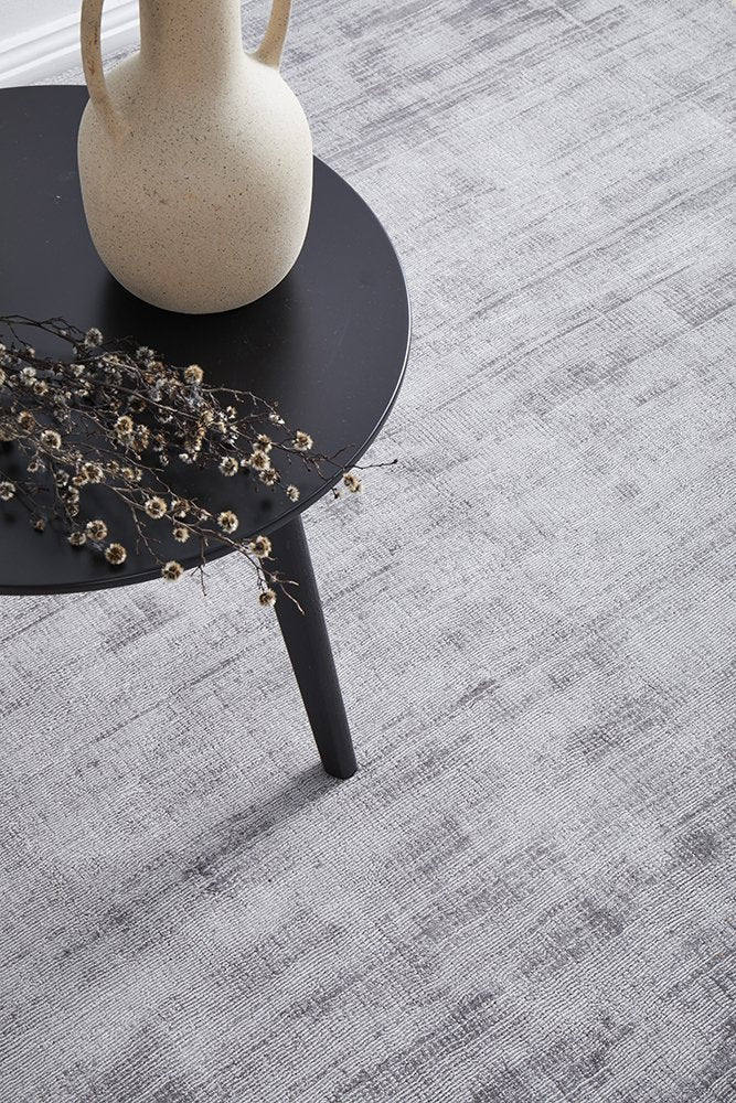 Blair Grey Viscose Rug