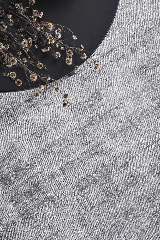 Blair Grey Viscose Rug