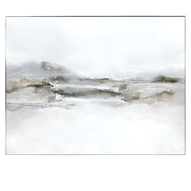 'Rockpool'  Canvas in Antique Silver Frame