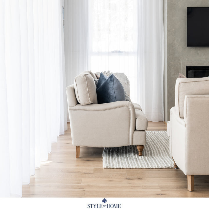 Madeline Linen 2 Seater Lounge