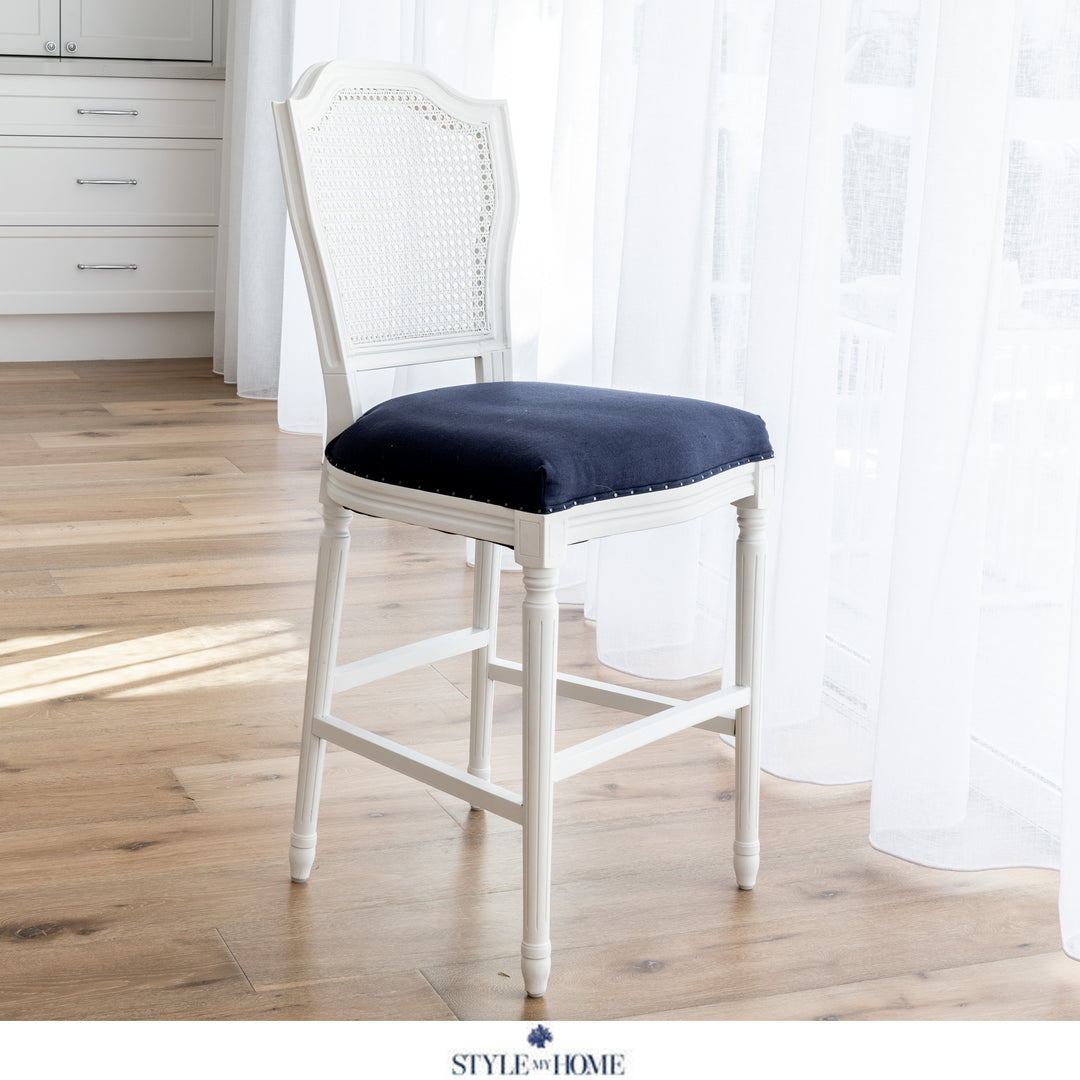 April Luxury Upholstered Kitchen Stool