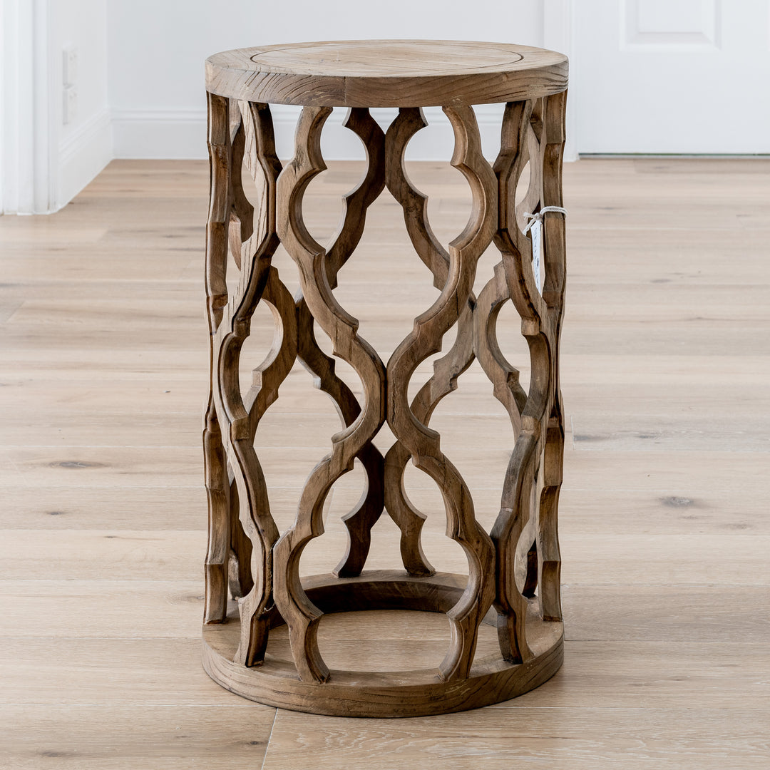 Chester Recycled Elm Stool- Small