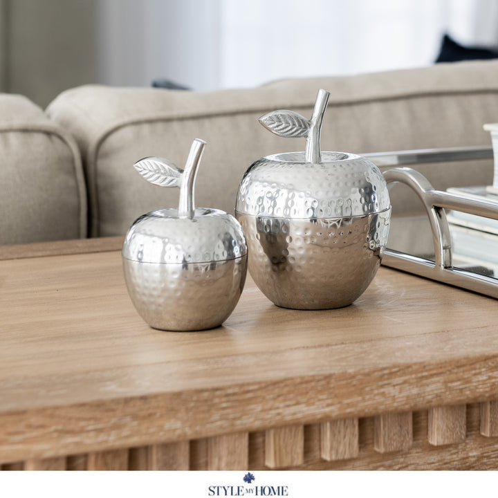 Silver Apple Decoration- 2 Sizes