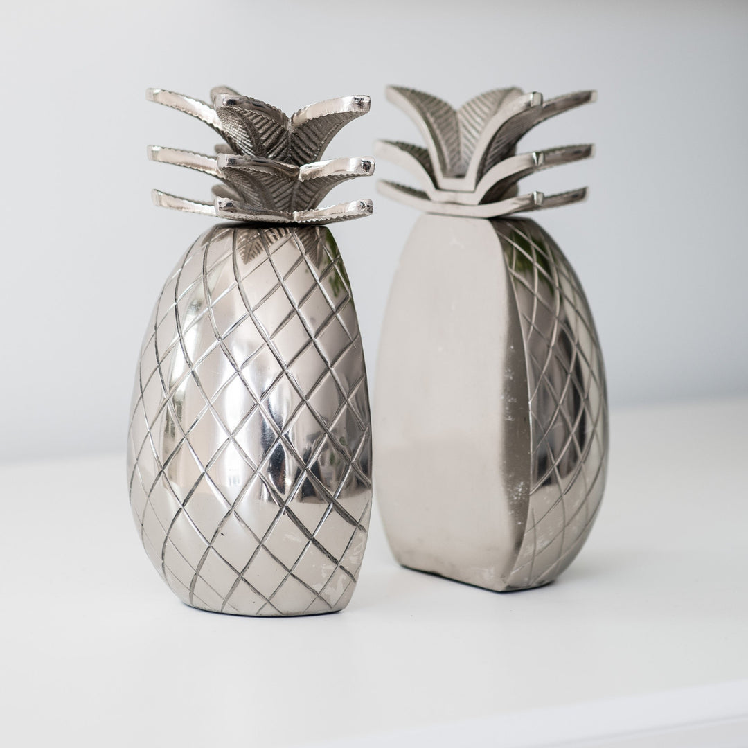 Pineapple Nickel Bookends