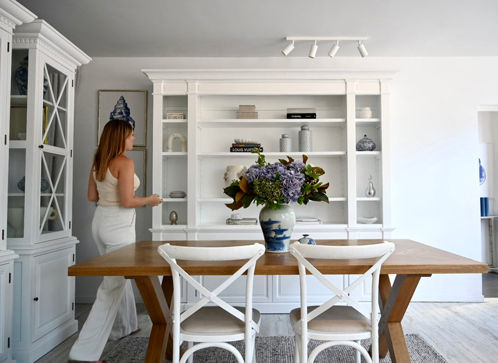 Herringbone Natural Oak Dining Table