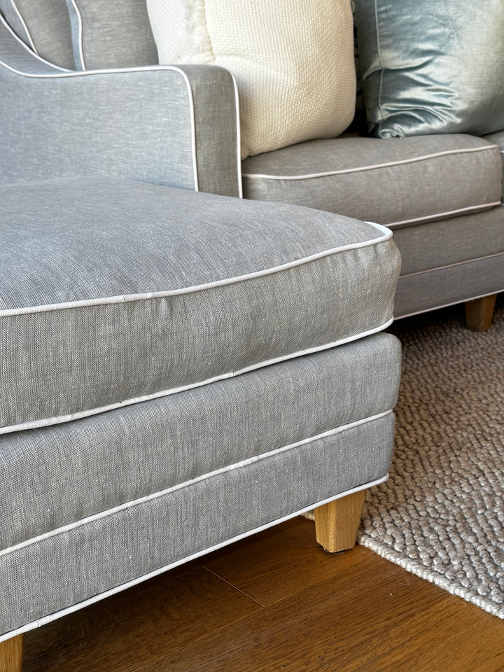 Martha Linen Ottoman