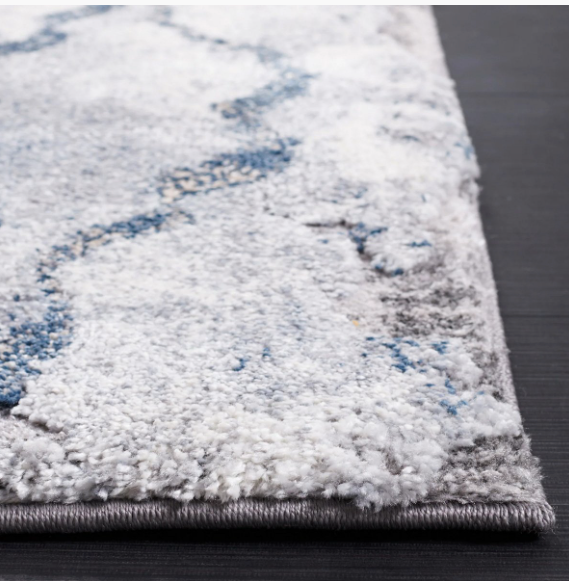 Mineral Blue Contemporary Rug