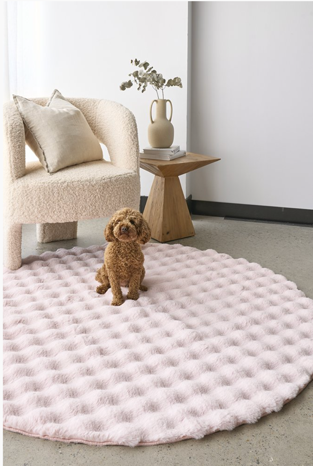 Bubble Blush Washable Rug