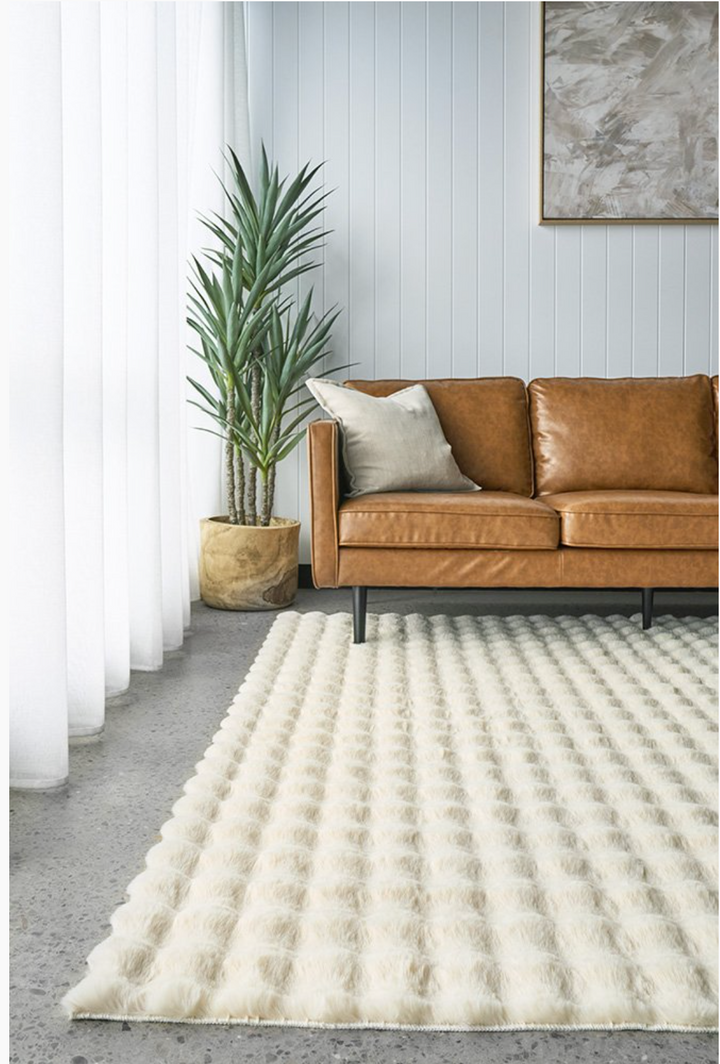 Bubble Natural Washable Rug