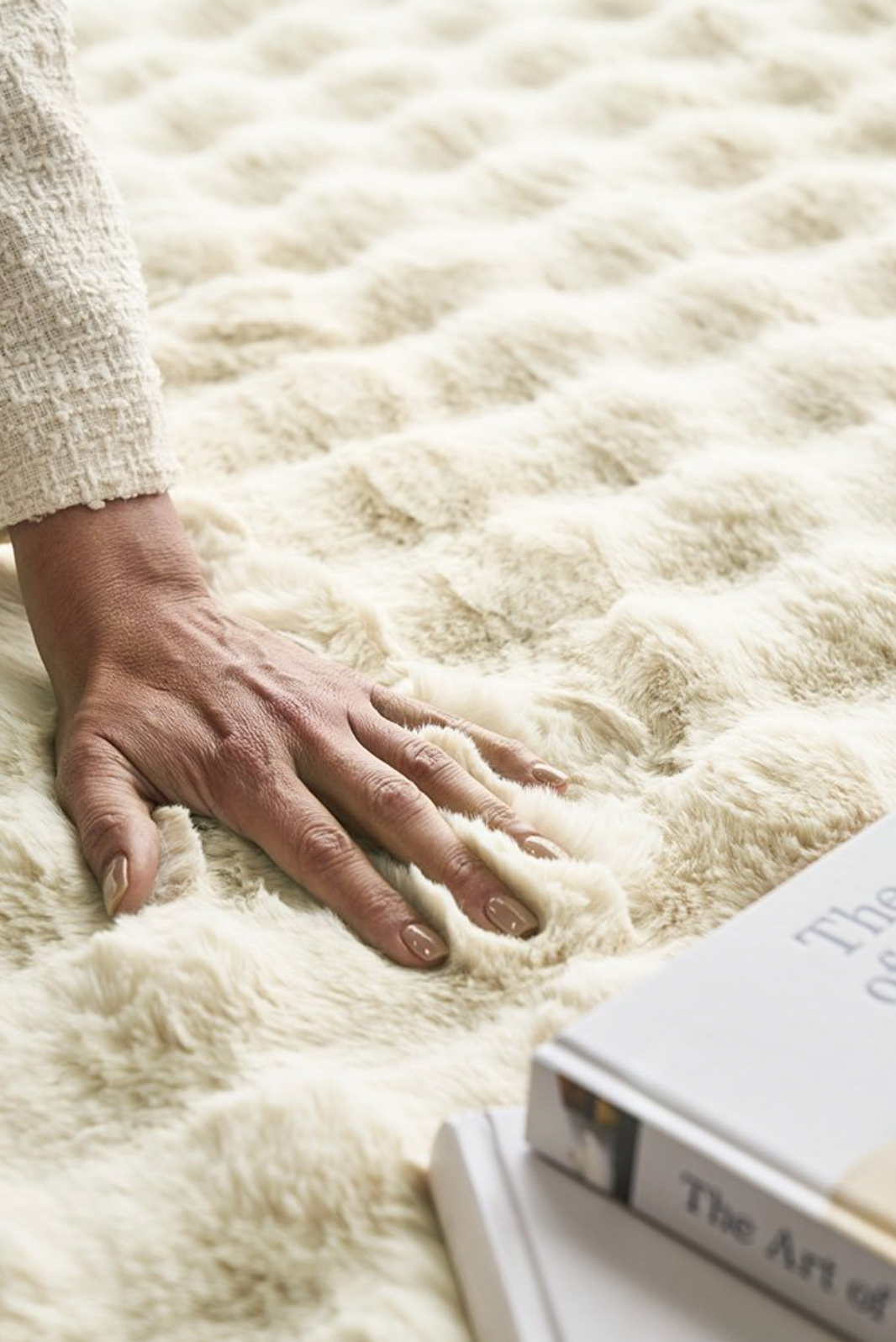 Bubble Natural Washable Rug