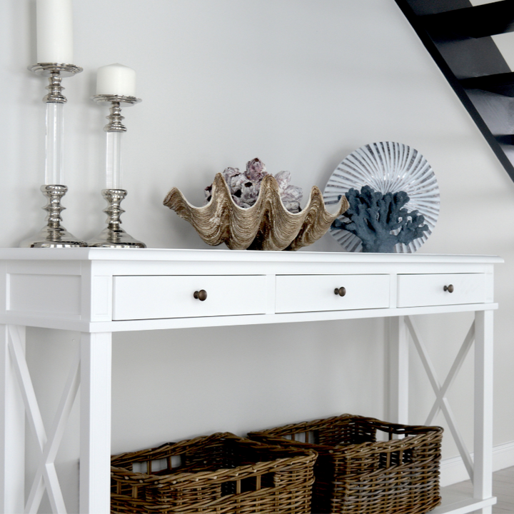 South Beach Three Drawer Console Table