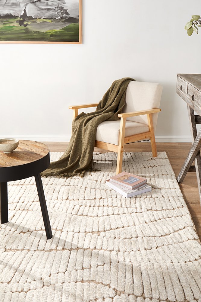 Huxley Textured Cream Rug