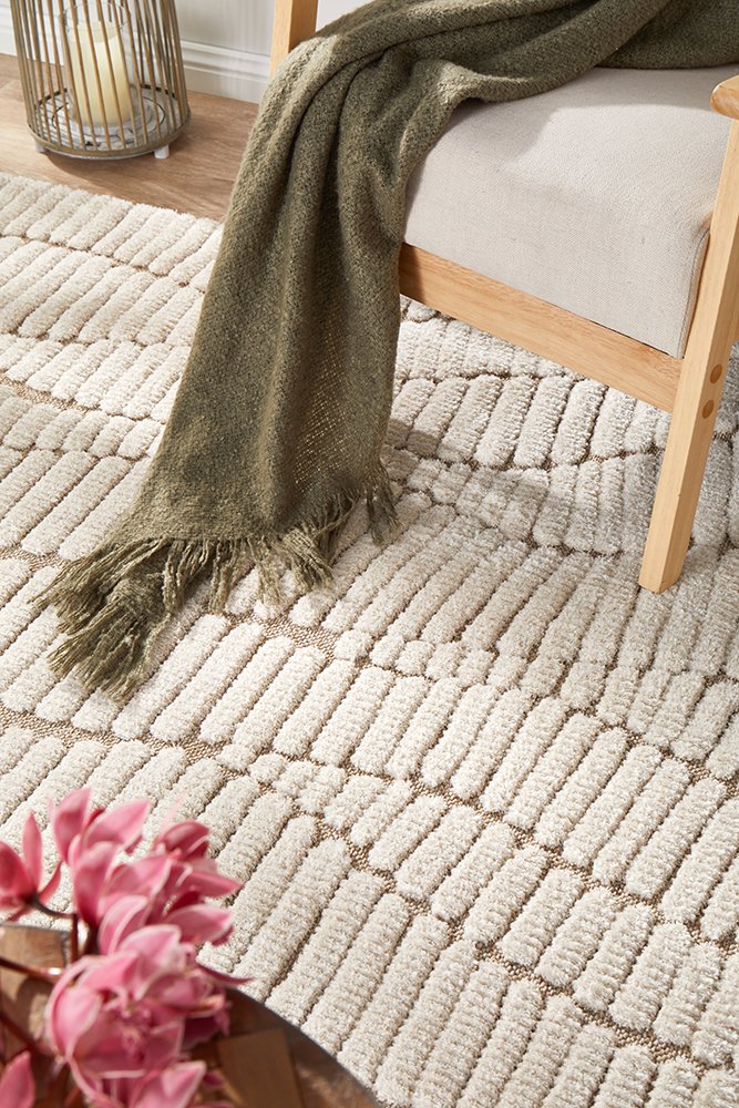 Huxley Textured Cream Rug