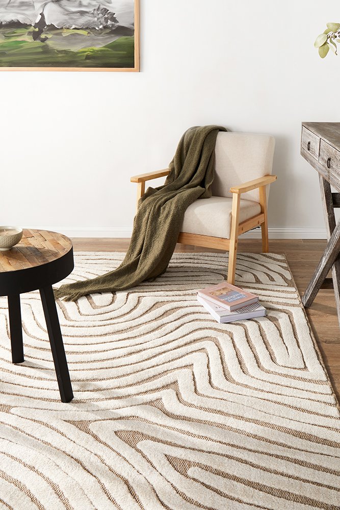 Tessa Textured Beige Rug