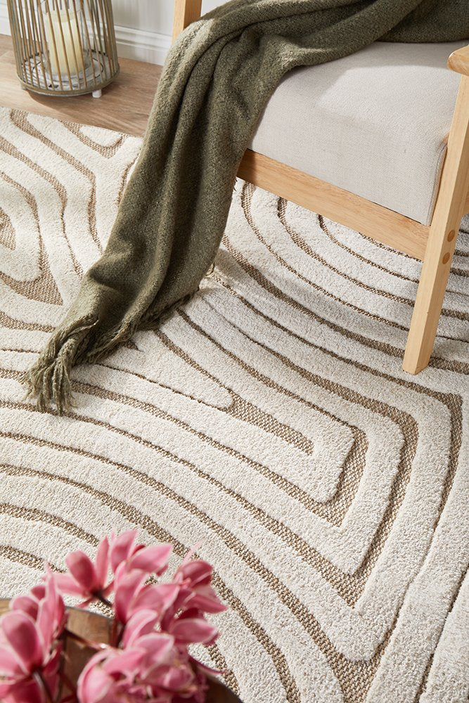 Tessa Textured Beige Rug