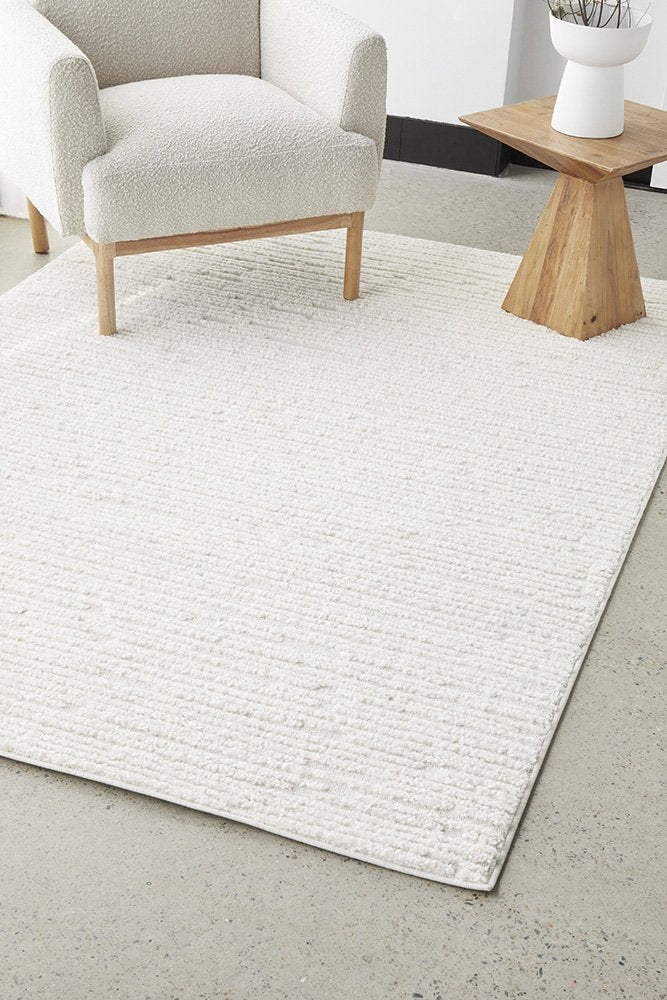 Sienna Modern White Rug