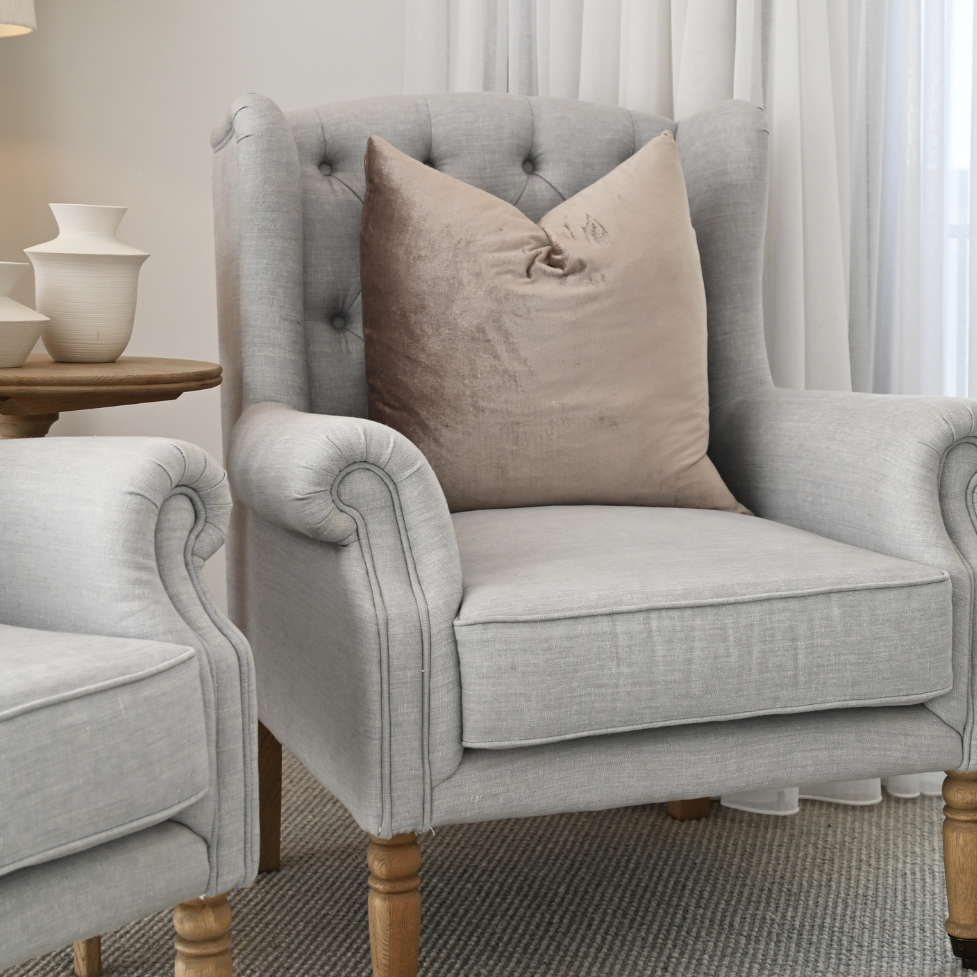 Harriet Linen Armchair